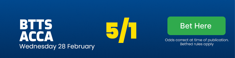 Btts acca at 5/1