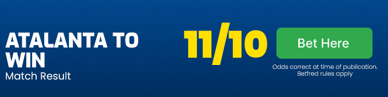 Atalanta to win at 11-10