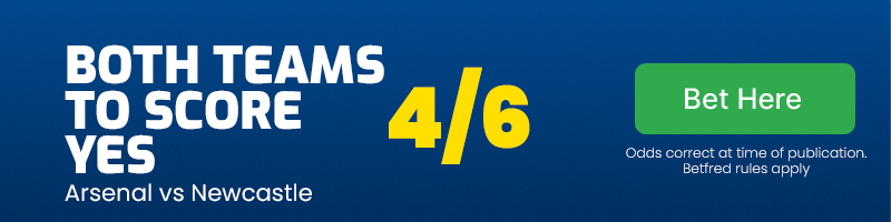 Both teams to score yes at 4/6