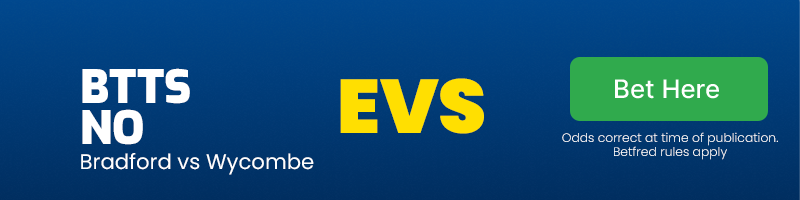Both teams to score no at evs