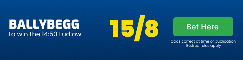 Ballybeg to win 14. 50 ludlow at 15-8