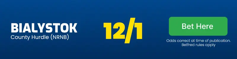 Bialystok to win the county hurdle at 12-1