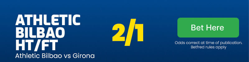 Athletic bilbao half-time/full-time at 2/1