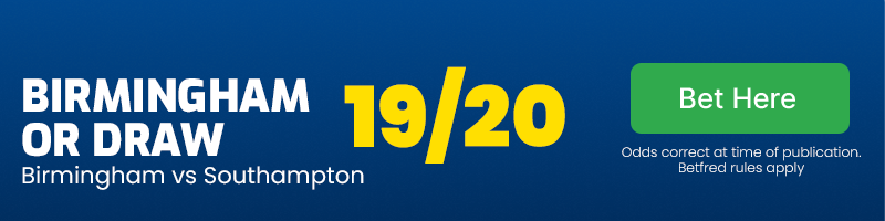 Birmingham or draw at 19/20