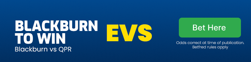 Blackburn to win at evs