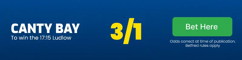 Canty bay to win the 17. 15 ludlow at 3/1