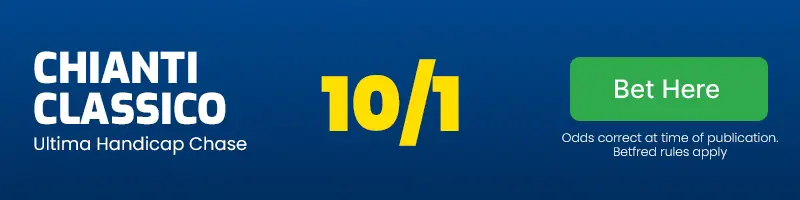 Chianti classico at 10/1 to win the ultima handicap chase at the 2024 cheltenham festival