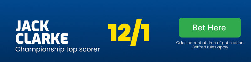 Jack clarke championship top scorer at 12/1