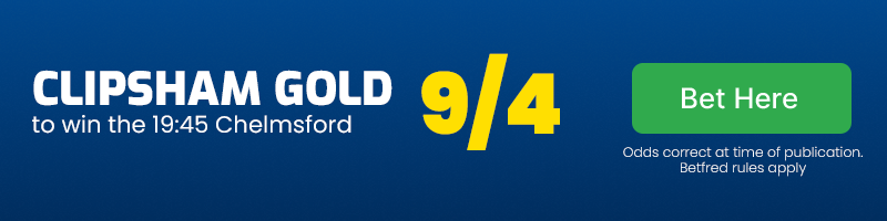 Clipsham gold to win 19. 45 at chelmsford at 9-4