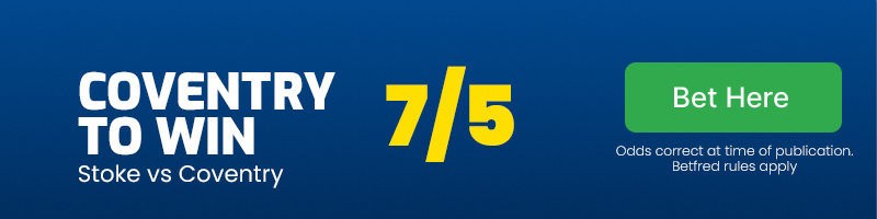 Coventry to win at 7/5