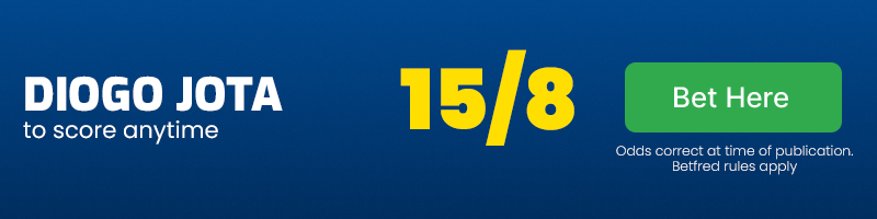 Diogo jota to score anytime at 15-8