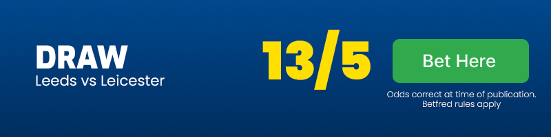 Draw at 13-5 leeds-leicester