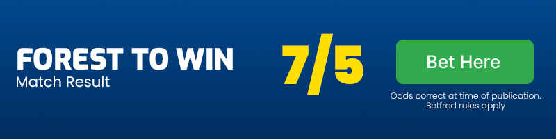 Forest to win at 7-5