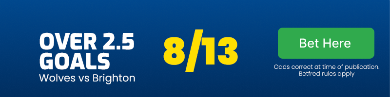 Over 2. 5 goals at 8/13
