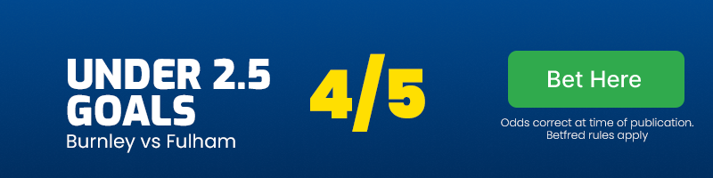 Under 2. 5 goals at 4/5