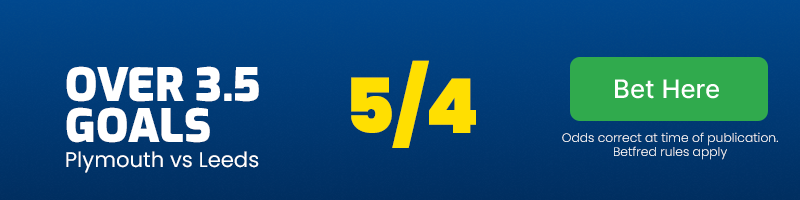 Over 3. 5 goals at 5/4