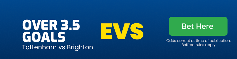 Over 3. 5 goals at evs