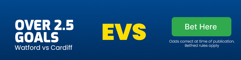Over 2. 5 goals at evs