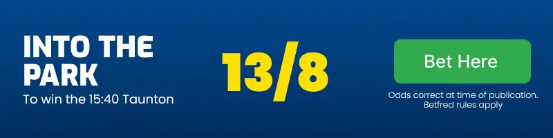 Into the park to win the 15. 40 taunton at 13/8