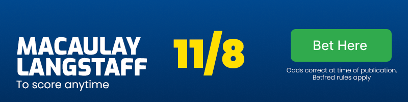 Macaulay langstaff to score anytime at 11/8