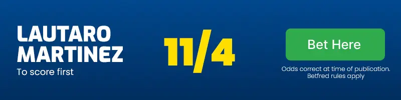 Lautaro martinez to score first vs lecce