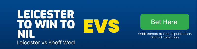 Leicester to win to nil at evs