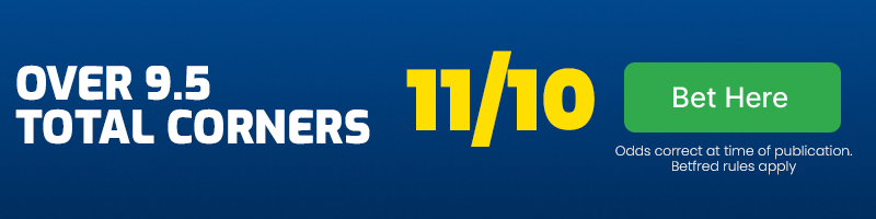 Over 9. 5 total corners at 11-10