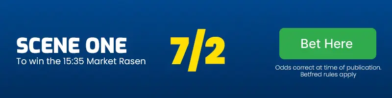 Scene one to win the 15. 35 market rasen at 7/2