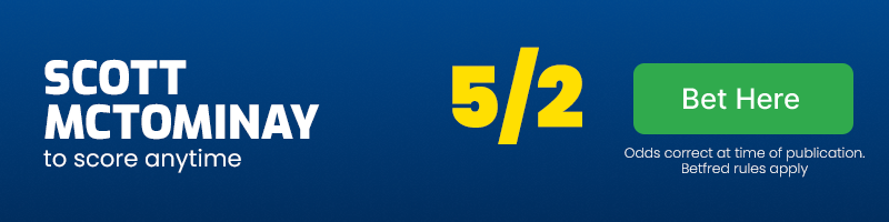 Scott mctominay to score anytime at 5-2