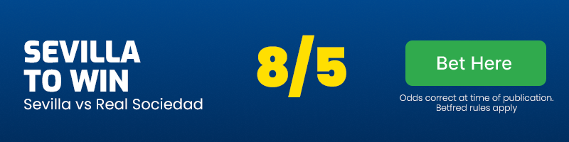 Sevilla to beat real sociedad at 8-5