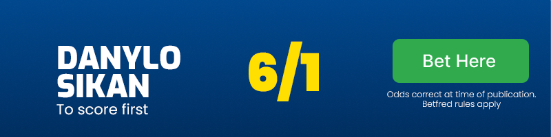 Danylo sikan to score first at 6/1