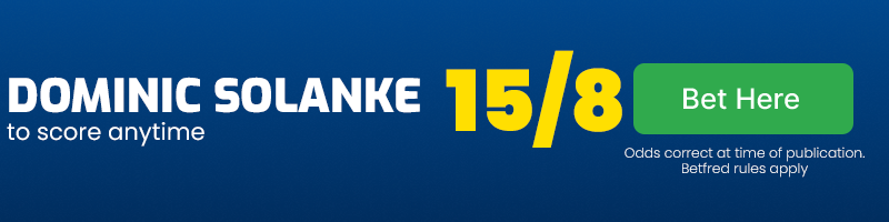 Solanke to score anytime at 15-8