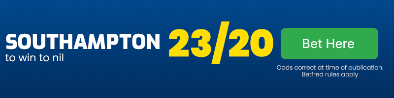 Southampton to win to nil at 23-20