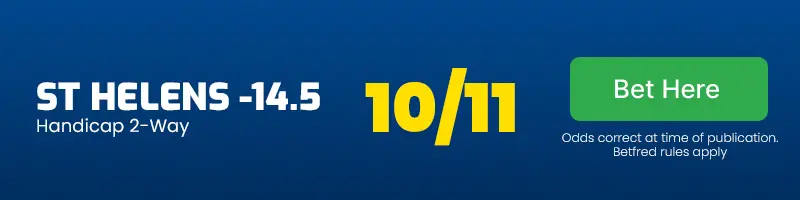 St helens to beat leigh by 15 points or more at 10-11