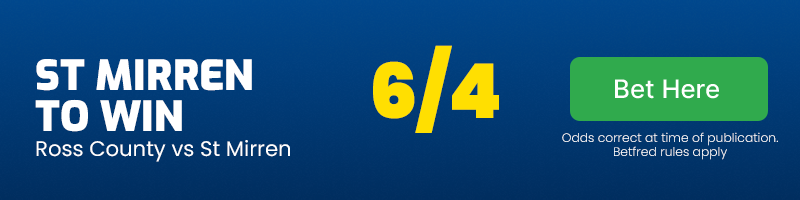 St mirren to beat ross county at 6-4