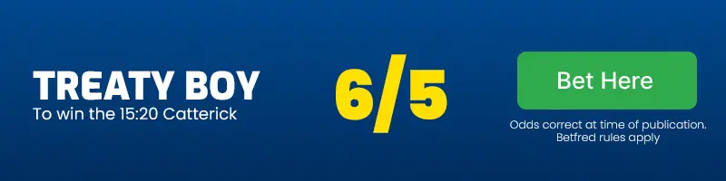 Treaty boy to win the 15. 20 catterick at 6/5