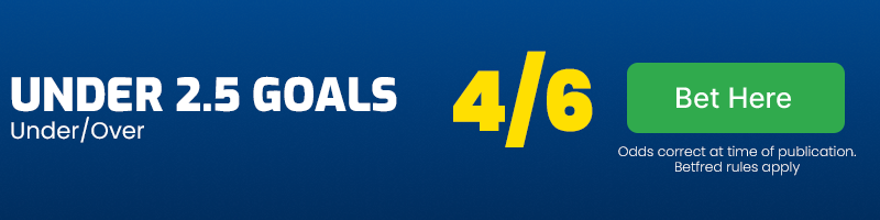 Under 2. 5 goals at 4-6