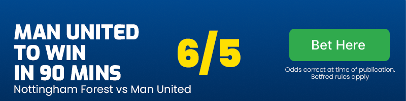 Man united to win at 6/5