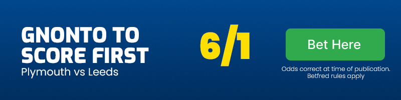 Wilfried gnonto to score first in plymouth vs leeds at 6-1