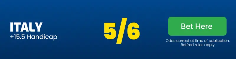 Italy +15. 5 hcp 5-6