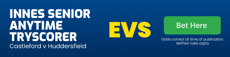Innes senior anytime tryscorer v huddersfield @ evs
