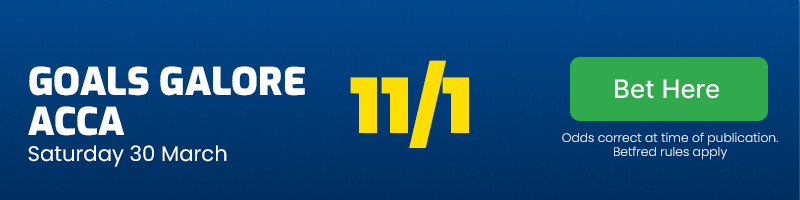 Goals galore acca at 11/1