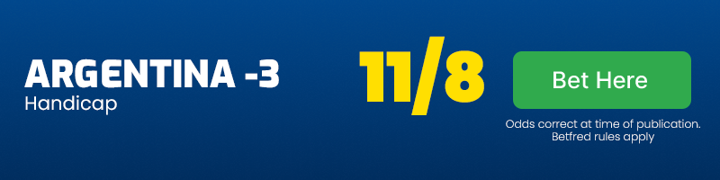 Argentina -3 at 11-8