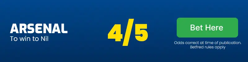 Arsenal to win to nil