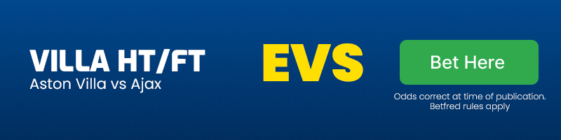 Aston villa ht-ft vs ajax at evs