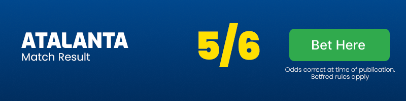 Atalanta to win at 5-6