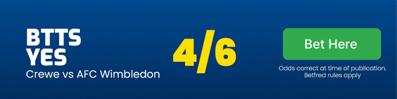 Btts yes at 4/6