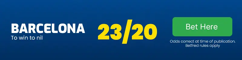 Barcelona to beat las palmas to nil at 23-20