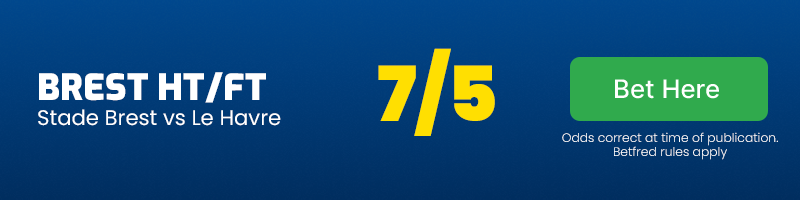 Brest ht-ft vs le havre at 7-5