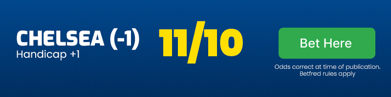 Chelsea -1 at 11-10